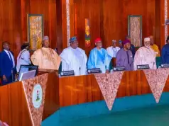 President Buhari Chairs Council Of State Meeting, Gowon, Abdulsalami, Jonathan Present (PHOTOS) President Buhari Chairs Council Of State Meeting, Gowon, Abdulsalami, Jonathan Present (PHOTOS)
