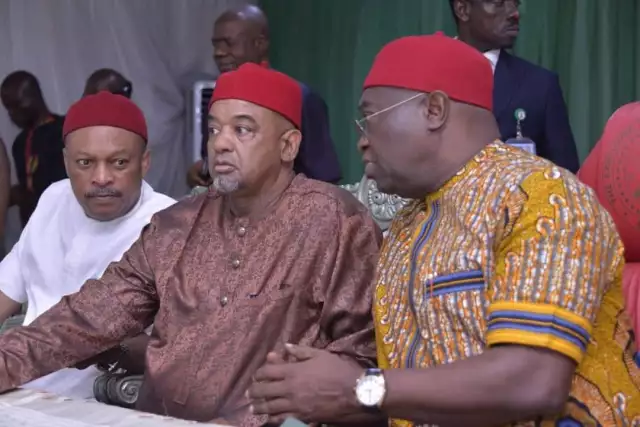 PDP National Working Committee Pays Ikpeazu Condolence Visit As Governor Says Party Is United PDP National Working Committee Pays Ikpeazu Condolence Visit As Governor Says Party Is United