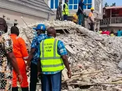 Three Feared Dead, Many Injured As Two-storey Building Collapses In Rivers (Photos) Three Feared Dead, Many Injured As Two-storey Building Collapses In Rivers (Photos)