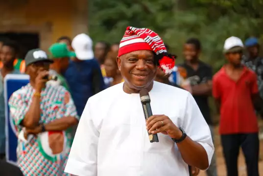 Ohafia Community Commends Senator Orji Kalu’s Developmental Strides Abia North: Sen. Kalu Showcases Achievements As He Concludes Re-Election Campaign In Umunneochi