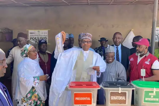 Nigeria Decides: Buhari, Wife Vote In Daura