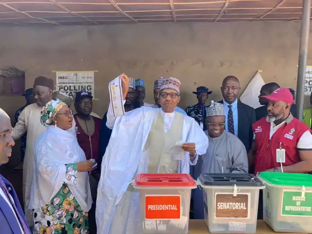 Nigeria Decides: Buhari, Wife Vote In Daura