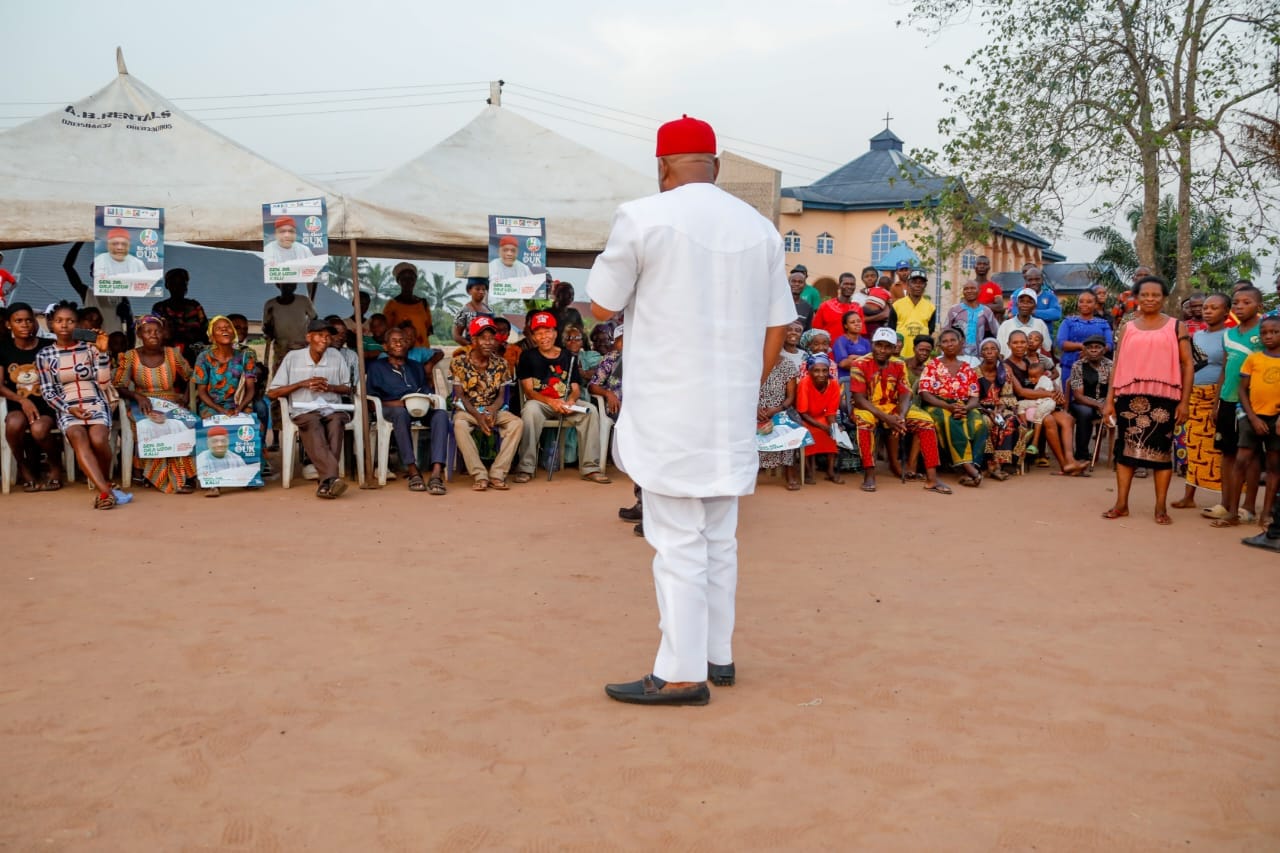 Abia North: Sen. Orji Kalu Gets "Heroic Reception", Endorsements At His Igbere Wards (Photos)