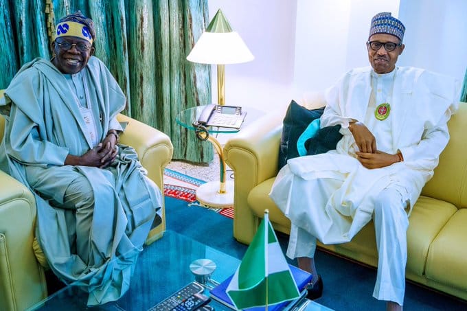 Buhari, Tinubu In Closed-Door Meeting At Villa