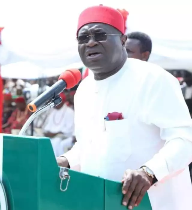 ‘Alex Otti Is The Opposite Of Peter Obi, Reject Him On March 18’ – Ikpeazu Tells Abians 'Alex Otti Is The Opposite Of Peter Obi, Reject Him On March 18' - Ikpeazu Tells Abians