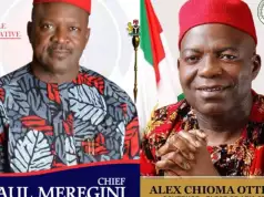 ADP House Of Reps Candidate, Meregini Congratulates Alex Otti On Victory ADP House Of Reps Candidate, Meregini Congratulates Alex Otti On Victory