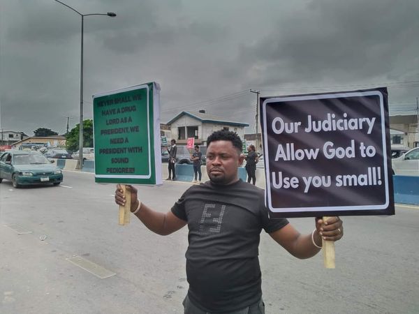 Obedients In Rivers Stage Protest Over Outcome Of Presidential Election
