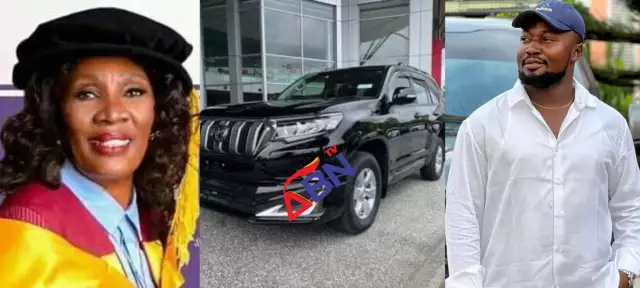 Businessman Gifts Abia INEC Returning Officer, Prof Oti Exotic Prado SUV He Ordered For Himself Businessman Gifts Abia INEC Returning Officer Exotic Prado SUV He Ordered For Himself