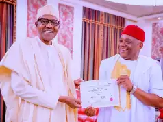 Senator Kalu Meets Buhari, Wants Senate Presidency Zoned To South-East Senator Kalu Meets Buhari, Wants Senate Presidency Zoned To South-East