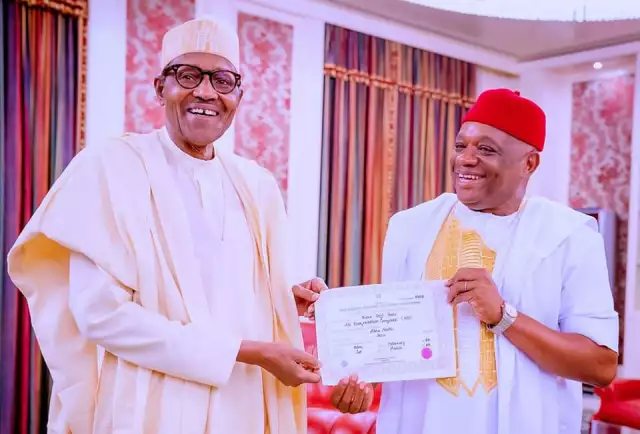 Senator Kalu Meets Buhari, Wants Senate Presidency Zoned To South-East Senator Kalu Meets Buhari, Wants Senate Presidency Zoned To South-East