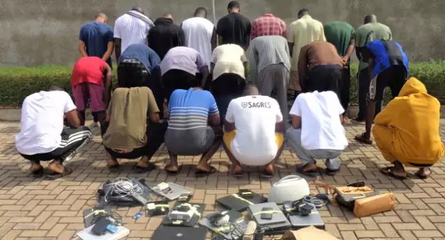 How EFCC Swooped On Another Set Of Internet Fraudsters In Enugu, Recover Exotic Cars