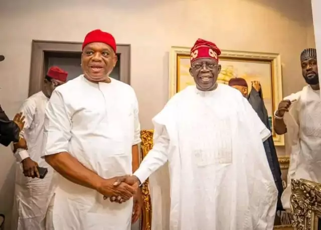 Sen. Orji Kalu In Closed Door Meeting With Tinubu (PHOTOS) Sen. Orji Kalu In Closed Door Meeting With Tinubu (PHOTOS)
