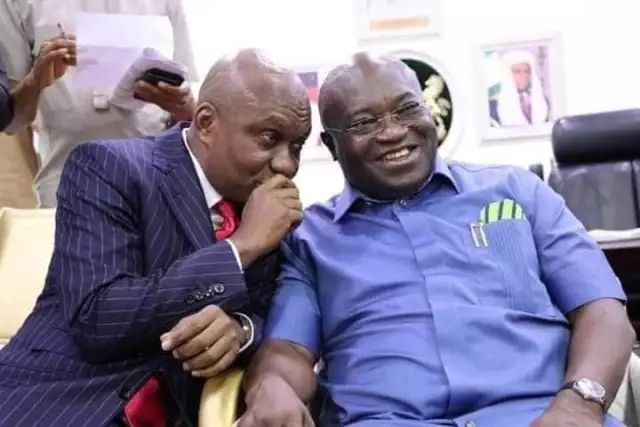 Abia Speaker, Orji Opens Up On Strained Relationship With Ikpeazu Abia Speaker, Orji Opens Up On Strained Relationship With Ikpeazu