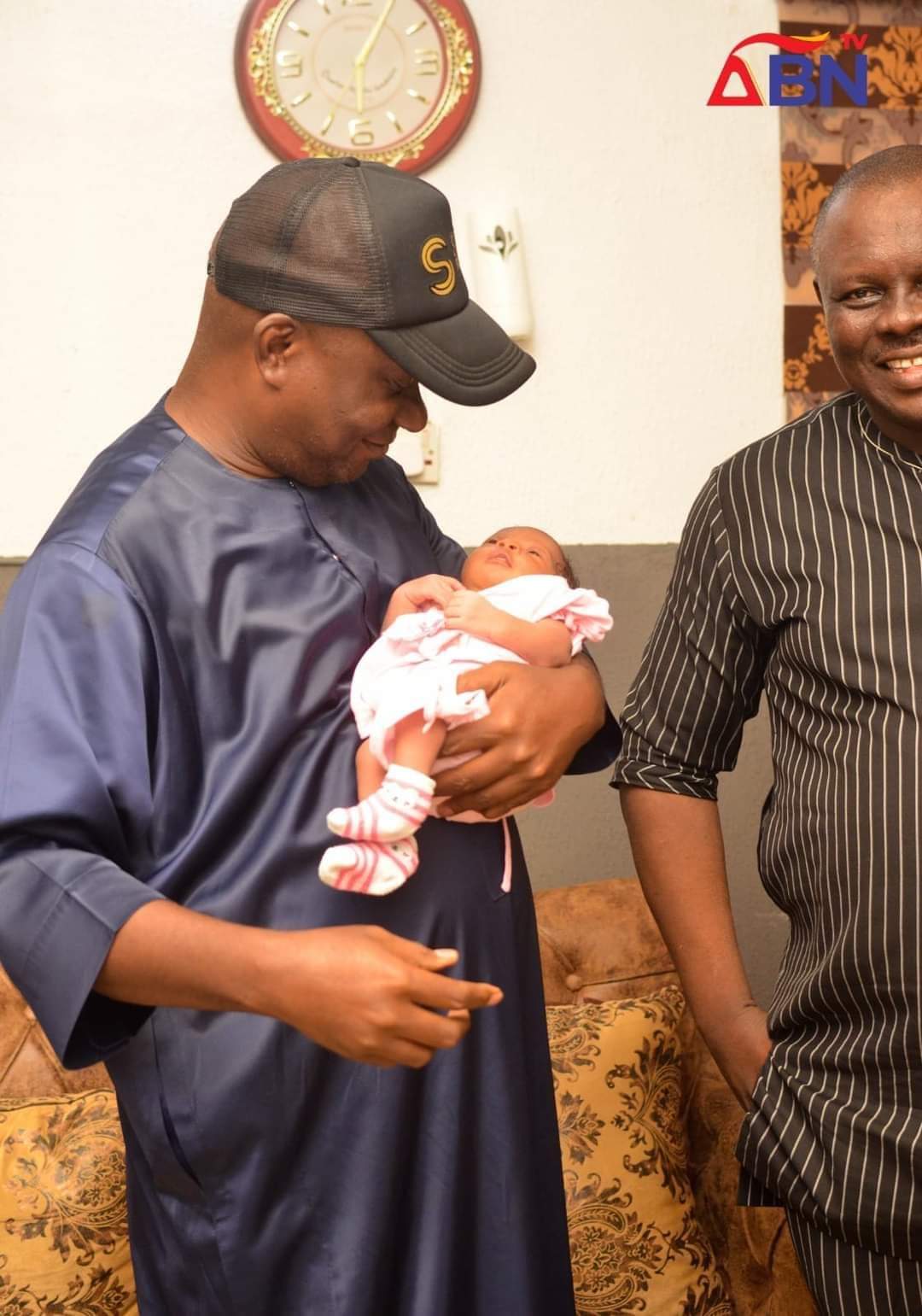 Abia Speaker Visits Journalist Whose Wife Delivers 1st Child After 11 Years In Marriage (PHOTOS)