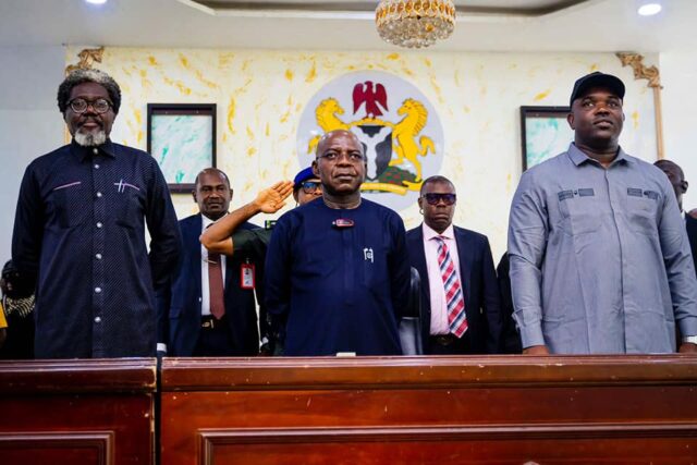 Gov. Otti Tasks Abia Perm Secs On Transparency, Cautions Against Undermining Govt Gov. Otti Tasks Abia Perm Secs On Transparency, Cautions Against Undermining Govt