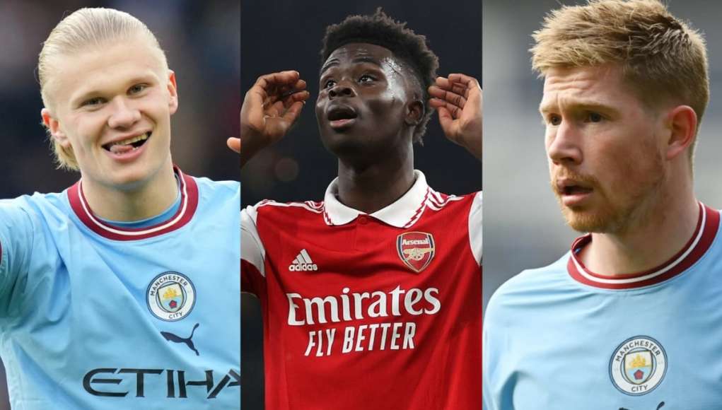 EPL: De Bruyne, Haaland, Saka, Others Nominated For Player Of The Season [Top 7 List]