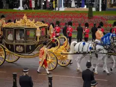 King Charles Arrives Westminster Abbey For Coronation