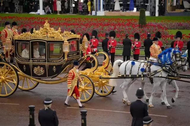 King Charles Arrives Westminster Abbey For Coronation
