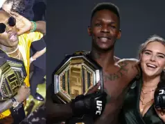 Israel Adesanya’s Ex-girlfriend Reportedly Drags Him To Court, Demands Half Of His Wealth Israel Adesanya’s Ex-girlfriend Reportedly Drags Him To Court, Demands Half Of His Wealth