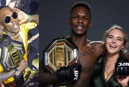 Israel Adesanya’s Ex-girlfriend Reportedly Drags Him To Court, Demands Half Of His Wealth Israel Adesanya’s Ex-girlfriend Reportedly Drags Him To Court, Demands Half Of His Wealth