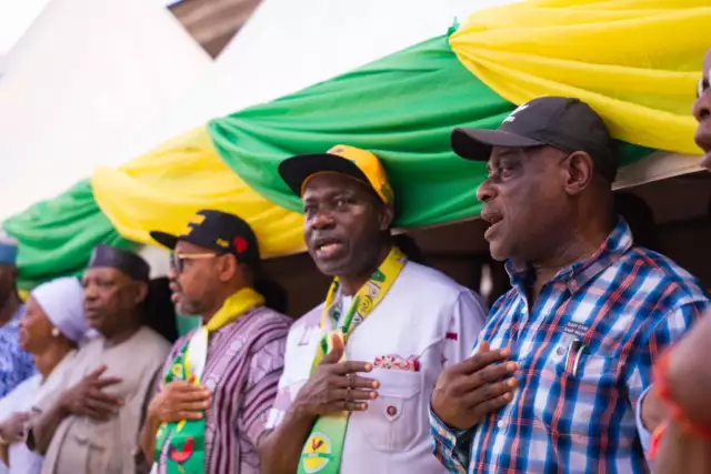 APGA Ready To Work With Tinubu To Sustain Nigeria’s Peace, Unity — Soludo APGA Ready To Work With Tinubu To Sustain Nigeria's Peace, Unity — Soludo