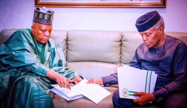 Osinbajo Takes Shettima On Tour Of Aso Rock