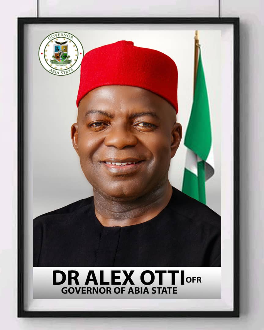 Abia Government Releases Governor Otti's Official Portrait (Photo)
