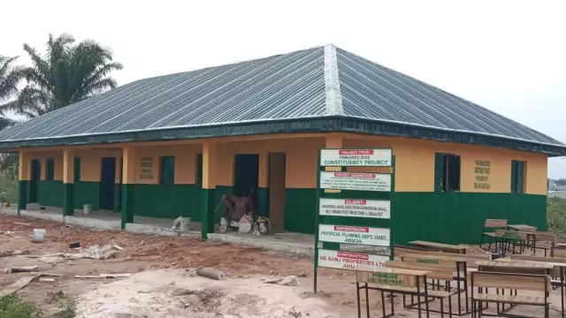 Sen. Kalu Constructs Classroom Blocks In Ohafia Community (PHOTOS) Sen. Kalu Constructs Classroom Blocks In Ohafia Community (PHOTOS)