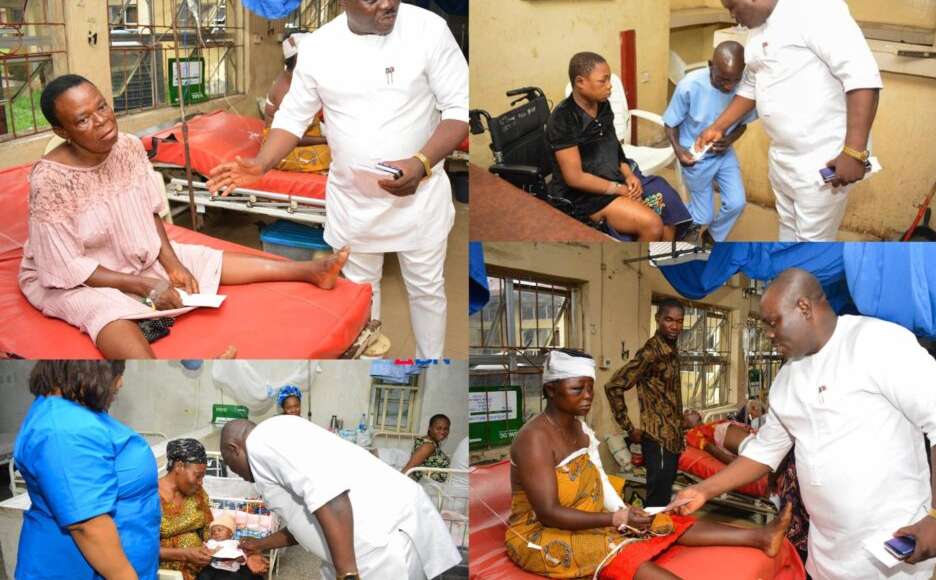 ABN TV Director, Okali Marks Birthday With Hospital Patients, Women In Maternity Ward