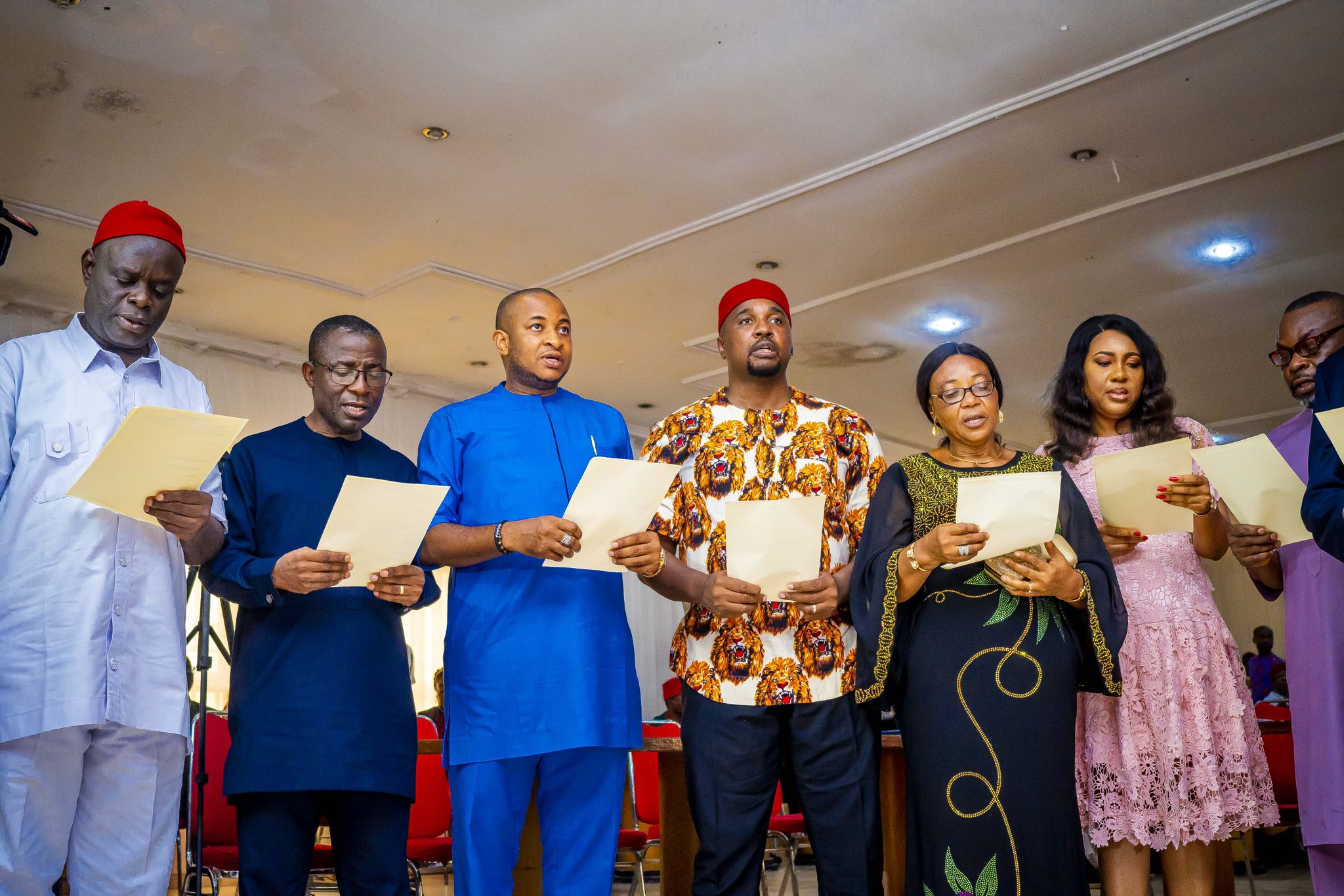 Gov. Otti Assigns Portfolios To Abia Newly Sworn-in Commissioners [Full List]