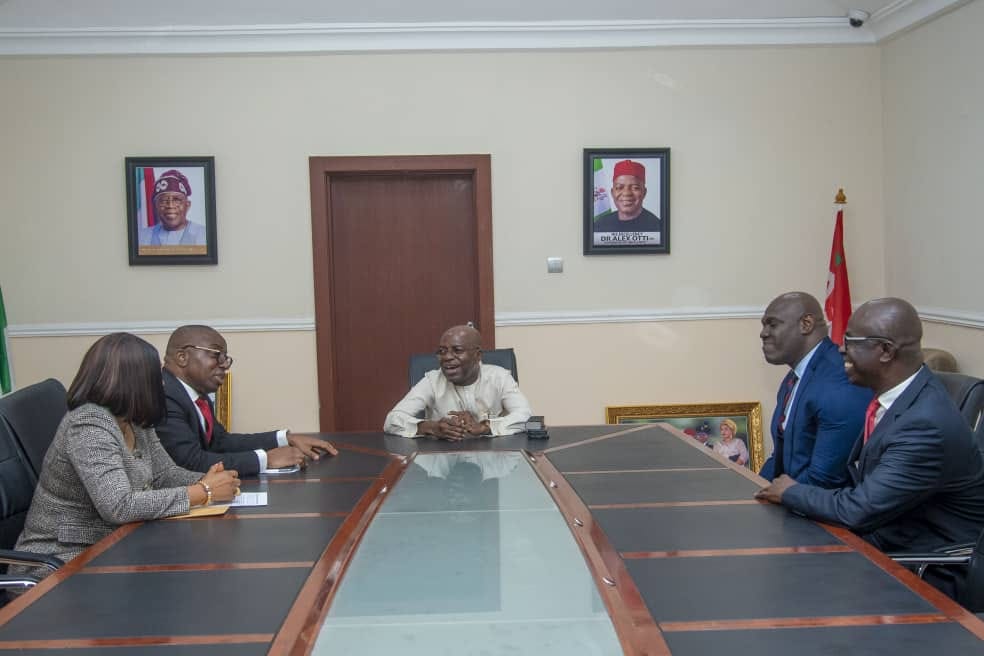 Gov. Otti Receives Zenith Bank MD Onyeagwu, Says Abia Ready For Business