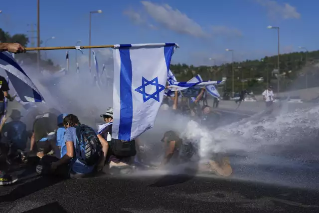 Police And Anti-Judicial Reform Protesters Clash As Bill Advances In Israel Police And Anti-Judicial Reform Protesters Clash As Bill Advances In Israel
