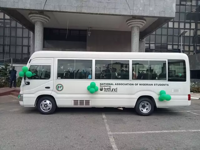 TETFund Donates Brand New 30-Seater Bus To NANS TETFund Donates Brand New 30-Seater Bus To NANS