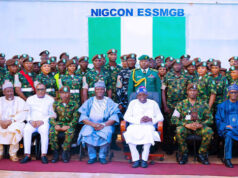 Tinubu Meets With Nigerian Troops In Guinea Bissau’s Peacekeeping Mission