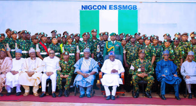 Tinubu Meets With Nigerian Troops In Guinea Bissau’s Peacekeeping Mission