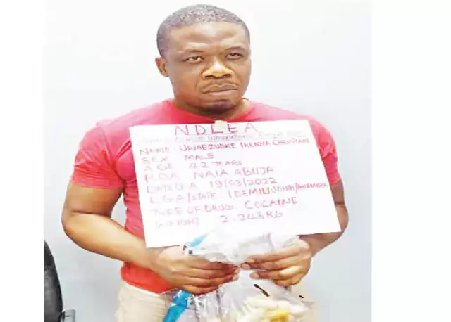 Suspected Drug Trafficker On Bail Caught With Cocaine