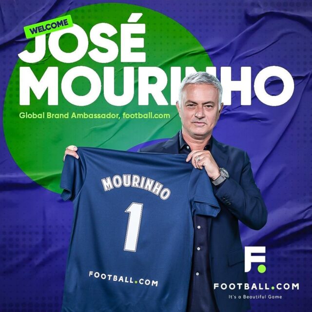 Football.com Signs José Mourinho As Global Brand Ambassador Football.com Signs José Mourinho As Global Brand Ambassador