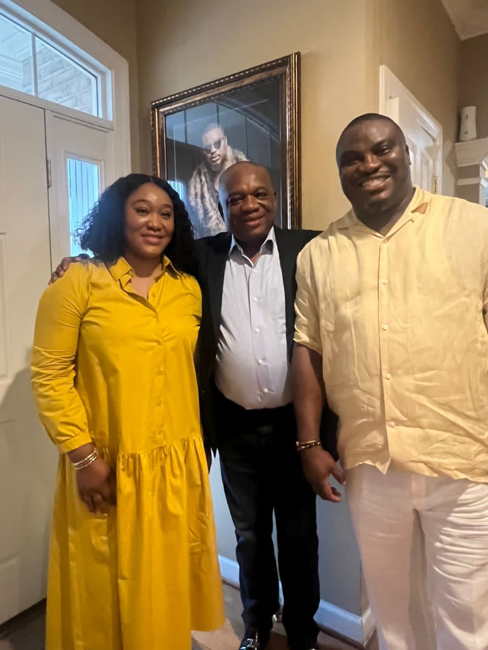 The duo of former governor of Abia State, Dr. Orji Kalu and a former governorship aspirant, Mayor Lucky Igbokwe popularly known as Don Lulu at the
