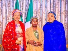 Tinubu’s Wife Receives Rescued Chibok Girl, Says Remaining Abductees Not Forgotten