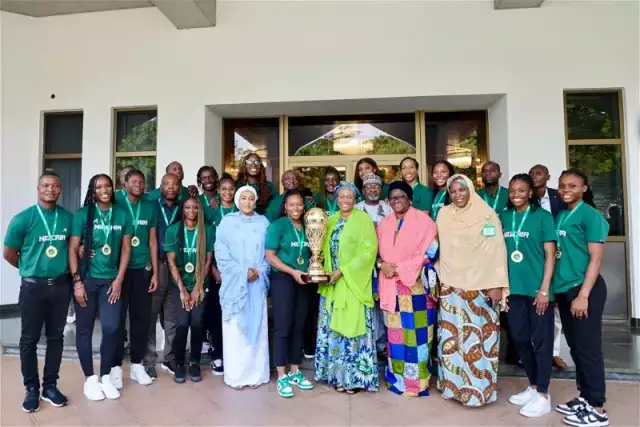 First Lady, Remi Tinubu Receives D’tigress At Aso Villa Abuja