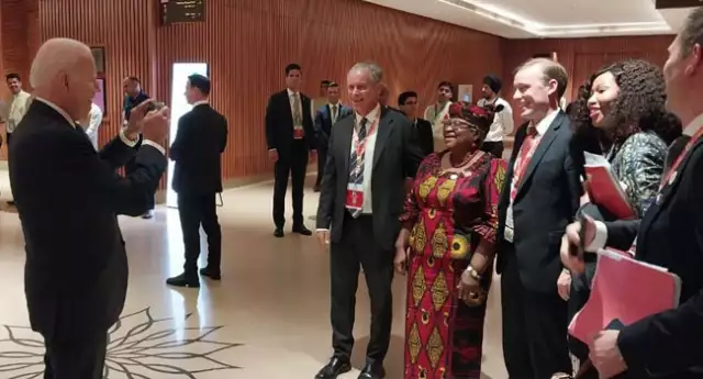 Joe Biden Sighted Snapping Okonjo-Iweala At G-20 Summit