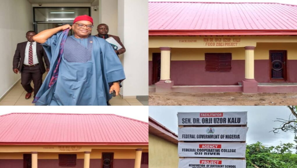 Abia North: Excitement In Ndi Okpo Ihechiowa, Okagwe Ohafia As Sen. Kalu Erects New Blocks Of Classrooms