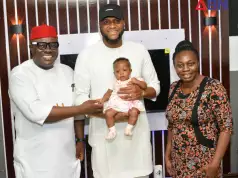 Chima Anyaso Visits Journalist Whose Wife Gave Birth After 11 Years Of Marriage (Photos+ Video) Chima Anyaso Visits Journalist Whose Wife Gave Birth After 11 Years