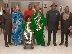 Gov. Otti Hosts Female Para-Power Lifters, Receives Commendation (Photos) Gov. Otti Hosts Female Para-Power Lifters, Receives Commendation (Photos)
