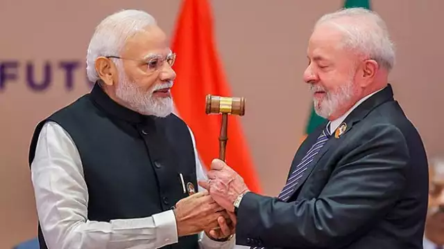 India Hands Over G20 Presidency To Brazil India Hands Over G20 Presidency To Brazil