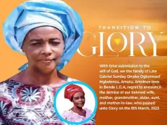 74-Year-Old Jane Ogbonna Set For Burial In Bende (See Poster)