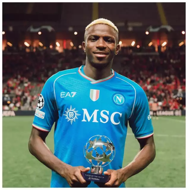 Osimhen Named MOTM In Napoli’s Win Against Braga Blow For Chelsea As Osimhen Agrees Contract Extension With Napoli
