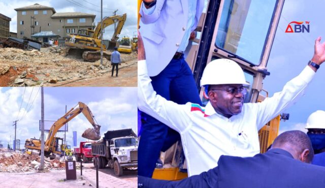 Relief As Gov. Otti Flags Off Construction Of 6-Lane 3.5KM Ossah-Okpara Square Road In Umuahia Relief As Gov. Otti Flags Off Construction Of 6-Lane 3.5KM Ossah-Okpara Square Road In Umuahia