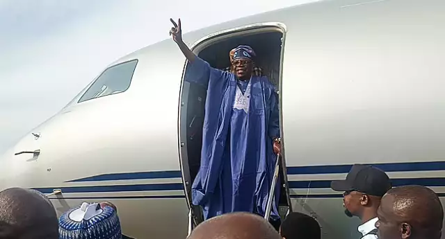 Tinubu Back To Nigeria, Set For Nationwide Address Oct. 1 Tinubu Returns To Abuja Following AU Summit In Addis Ababa