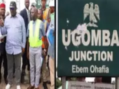 Works Minister, Engr. Umahi Storms Abia For Project Inspection (Photos)
